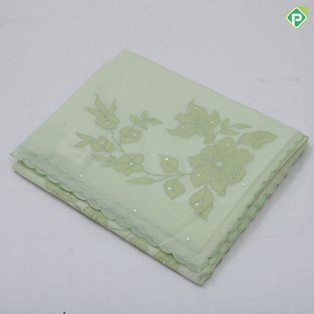 Trendy Colour Flower Floral Design Edge Weave Border Design Trendy Fancy Cotton Saree