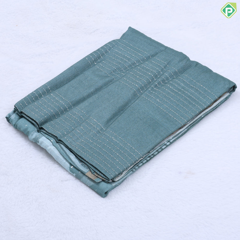 Magenta copper plain silver zari organized Lines design borderless fancy cotton saree