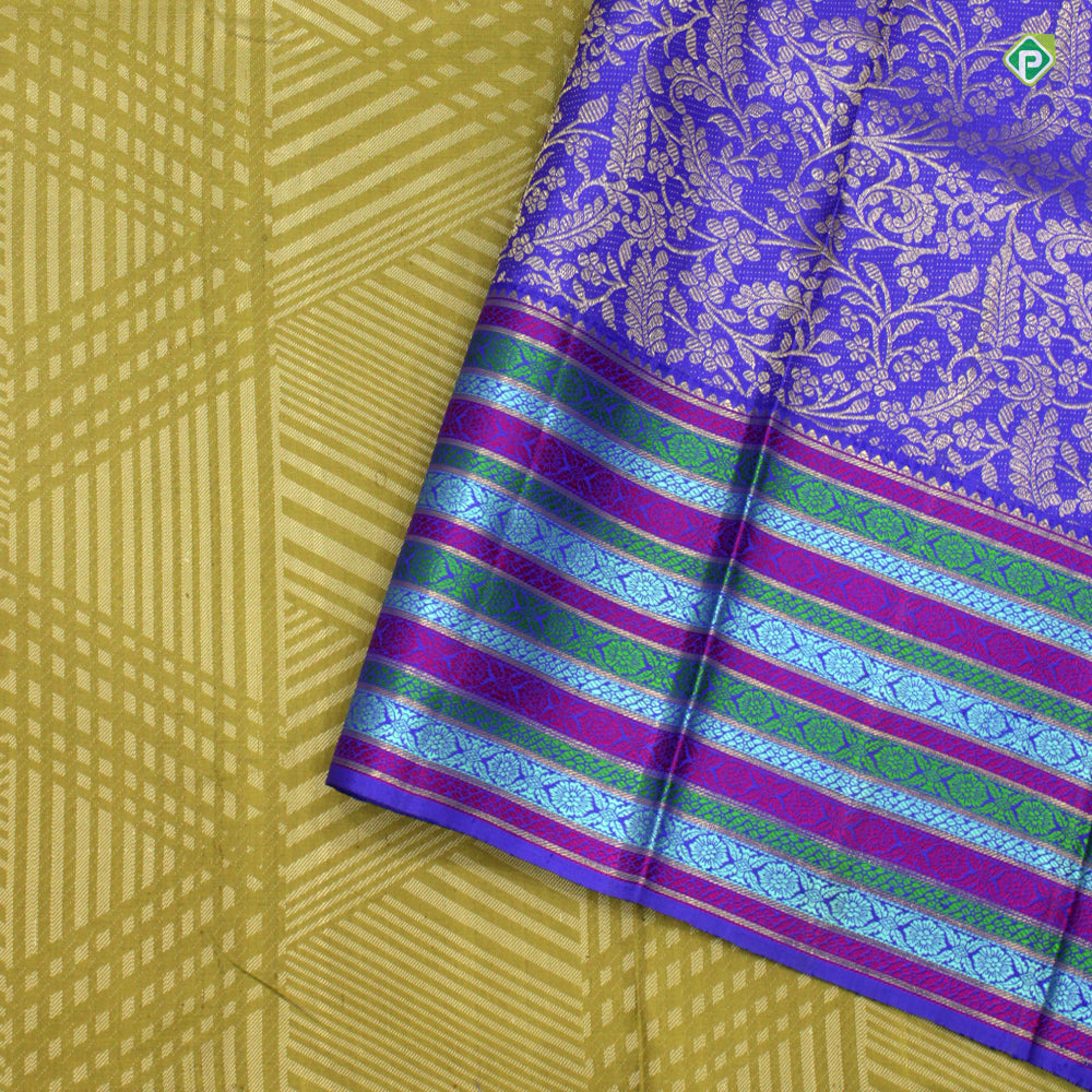 Sage Green Cross Diamond Thread Embosse Motifs Trendy Silks Saree