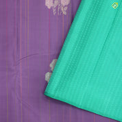 Lavender Pink Colour Small Rose Flower Motifs Trendy Silks Saree