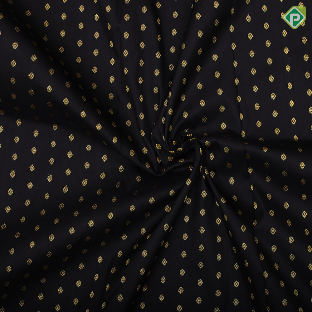 Black gold zari thousand butta design pink gold zari rangoli mid plain border pattu paavadai lehanka