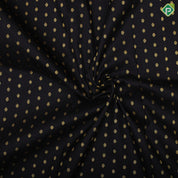 Black gold zari thousand butta design pink gold zari rangoli mid plain border pattu paavadai lehanka