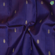 purple blue gold zari fancy butta purple gold zari zig zag design one side border silk saree