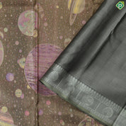 Multi color galaxy inspired hand woven signature edition silk saree