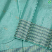 Rexsona Green Gold Zari With Self Color Border Tissue Traditional Silk Saree