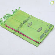 pastel color body dark color pallu concept soft fancy banana pith hot silk saree