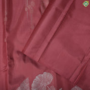 Onion multi color zari raising design silver neem zari leaf border trendy silk saree