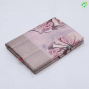 Pastel shades big flower design self color zari border fancy cotton saree