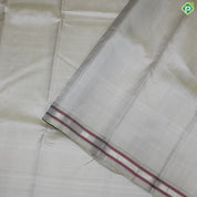 Off-White Color Gold Zari With Small Thread And Gold Maylkan Design Traditional Silk Saree