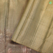 Goldish Green gold zari Raja Ravi varma's Shakundala Poetic movement in full tissue signature silk saree