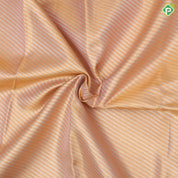 Peach silver gold zari cross lines design purple silver gold zari meena work border tissue silk lehanka pattu paavadai