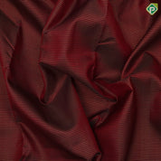 Maroon red gold zari vairaoosi lines design self gold zari mayilkan border 9 yards madisar silk saree