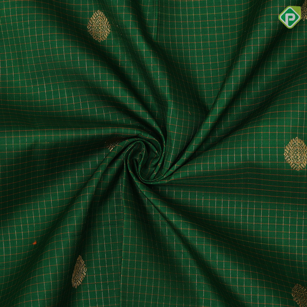 Forest green gold zari annam chakkaram butta rose pink god zari diamond design border pattu paavadai lehanka