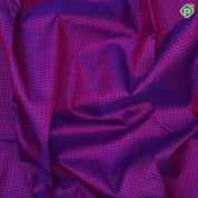 Purple gold zari vairaoosi checks design rani pink gold zari bavanji green edge border 9 yards madisar silk saree