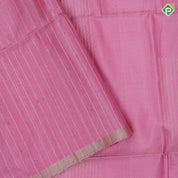 onion pink grouped gold zari lines box shape self color gold zari border soft silk saree