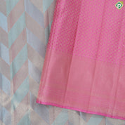 Dark lavender silver gold zari arrow line design beige silver gold zari spin weave design Trendy silk saree