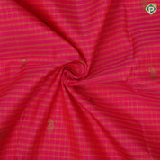 Rose pink gold zari mango butta thread lines design leaf green gold zari annam butta border pattu paavadai lehanka