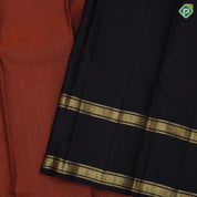 Lavender gold zari vairaoosi checks coffee brown gold zari rettapet border vintage traditional silk saree