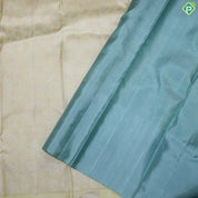 Light Lemon Yellow Gold and Silver Zari With Butterfly Butta Border Trendy Silk Saree