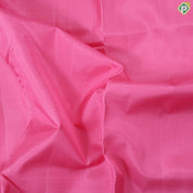 baby pink plain weaved design contrast sky blue gold zari mayilkan border 9 yards silk saree