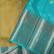 pale Pink grand floral thread work design onion pink gold zari border trendy silk saree