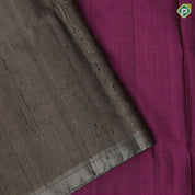 Mango yellow rust lines full body design self gold zari border soft silk saree
