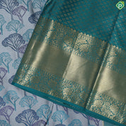 Orangish Pink With Gold Zari Floral Retta Pet Border Trendy Design Saree