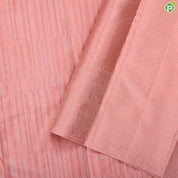 Onion pink silver antique zari pillars stripes design self silver zari rangoli multi line border trendy silk saree