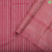 Purple Pink gold zari thick stripes design light pink gold zari mango butta border trendy silk saree