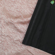 Dusty Pink silver Zari With Black Color Fancy trendy Silk Saree