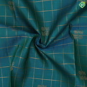 Peacock blue gold zari kattam annam chakkaram design rani pink gold zari annam butta pattu paavadai lehanka
