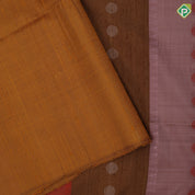 Tri color designed partial lines design borderless color full pallu soft silk saree