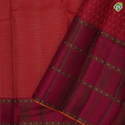 Reddish Orange Gold Zari Weave Design Dark Pink Floral Border Design Trendy Silk Saree