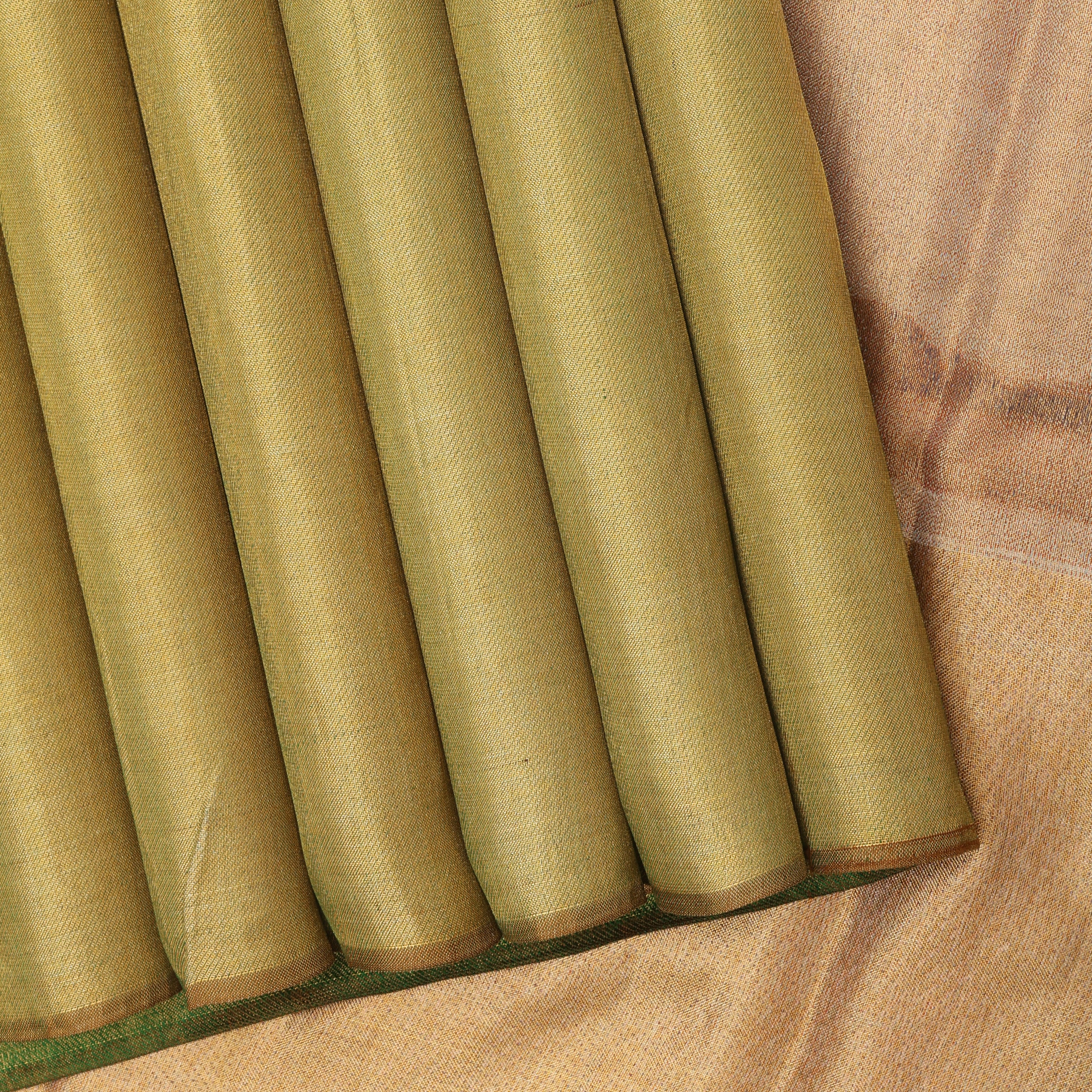 Mint green base Raja Ravi Varma poet painting inspired pallu concept signature edition tissue silk saree
