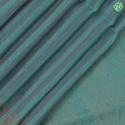 Pink with cream stripes designs self gold zari lines border grand floral pallu linen soft silk saree