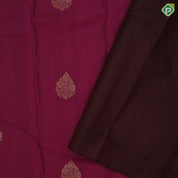 Mehndi green gold zari flower in leaf design brown gold zari peacock banaras style border gift silk saree