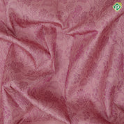 Onion pink purple flower creeper weaved design self onion pink multi colour fancy butta border trendy designer silk saree