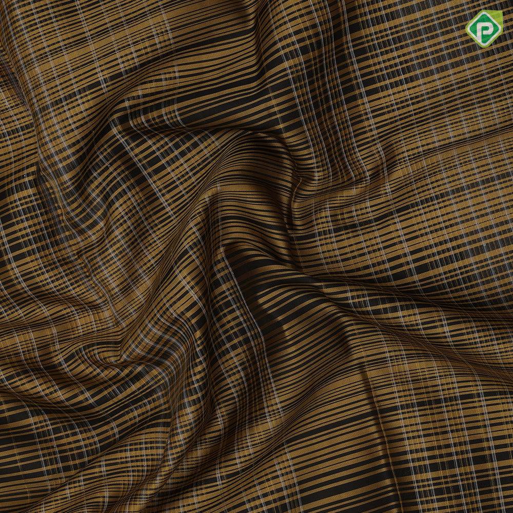 Gray Gold Zari Lines Design Edge Green Mayilkan Floral Border Design Traditional Silk Saree