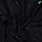 Black color gold zari diamond butta design rani pink silver gold zari fancy floral border soft silk saree