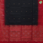 Black color gold zari diamond butta design rani pink silver gold zari fancy floral border soft silk saree