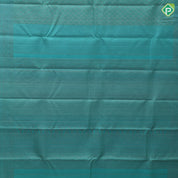teal color neem zari organized multi design self neem zari rangoli lines border trendy designer silk saree