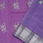 light pink silver zari rose flower bunch design peach pink silver zari crosslines border organza silk saree