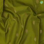 Parrot green gold zari fancy flower butta design peacock green gold zari fancy border gift silk saree