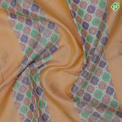Sandal Wood Gold Zari Thilagam Design Babul gum Pink Mango Floral Border Design Trendy Silk Saree