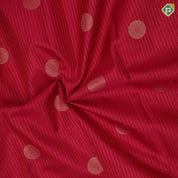 Rani Pink Gold Zari Vairaoosi Lines Chagaram Design Self Colour Mayilkan Ruthracham Border Design Traditional Silk Saree
