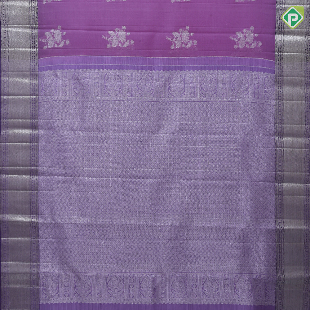 light pink silver zari rose flower bunch design peach pink silver zari crosslines border organza silk saree