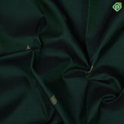 Bottle Green Gold Zari Small Motif Chilly Red Ruthracham Weave Border Design Traditional Silk Saree