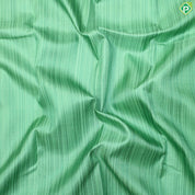 Pista Green Thread Work With Flower Motif Border Trendy Silk Saree