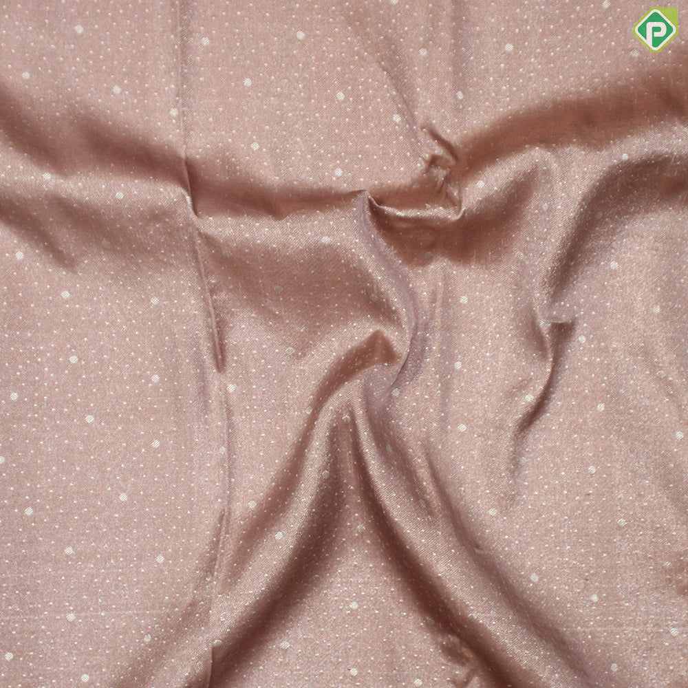 Dusty Pink Silver Zari With Block Color Silver Zari Border Fancy Trendy Silk Saree