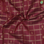 Violet gold zari window panel mid fancy butta pink gold zari fancy border Pure Mix silk saree